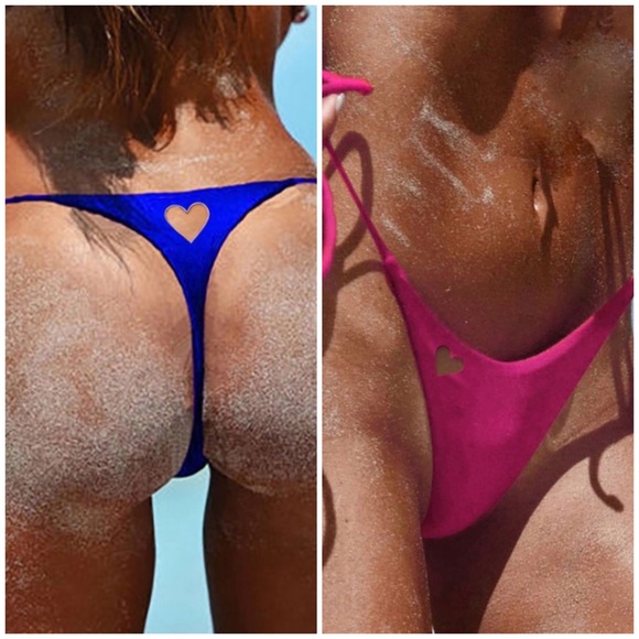 Last 2️⃣ Heart Cutout Thong Bikini Bottom - Picture 1 of 8